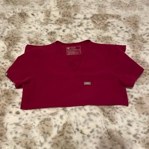 FIGS Catarina Scrub Top-  Magenta in XS. Used in great condition.